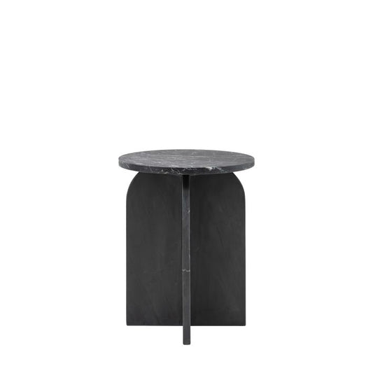 Gallery Direct - Marble Side Table (black)