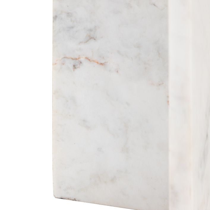 Amalfi Marble Side Table (White)