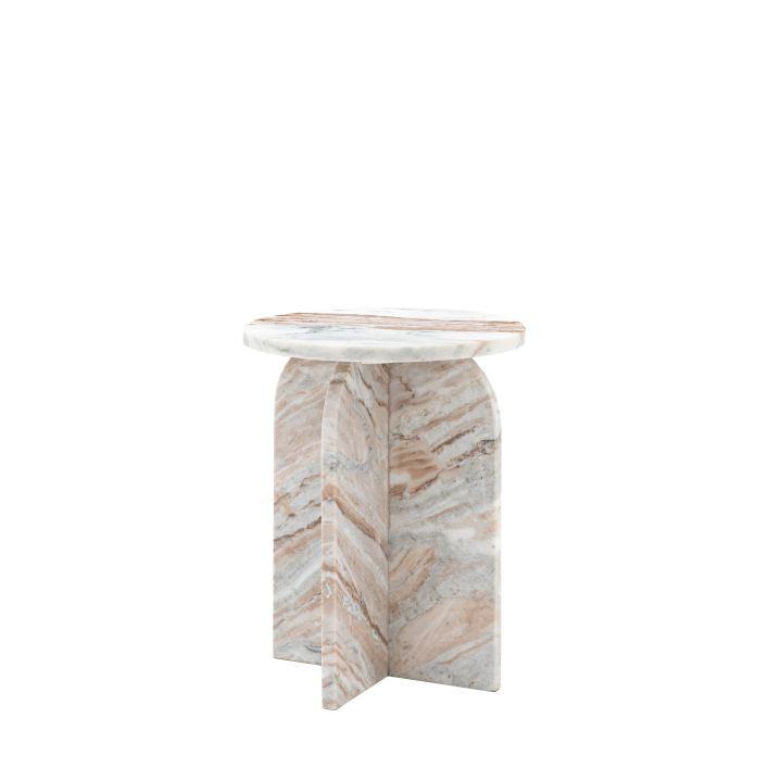Amalfi Marble Side Table (Natural)