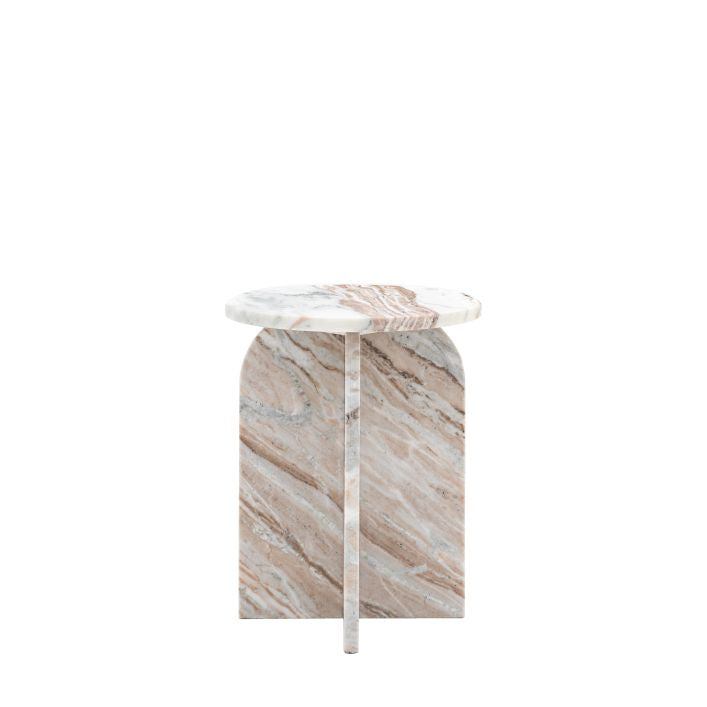 Amalfi Marble Side Table (Natural)