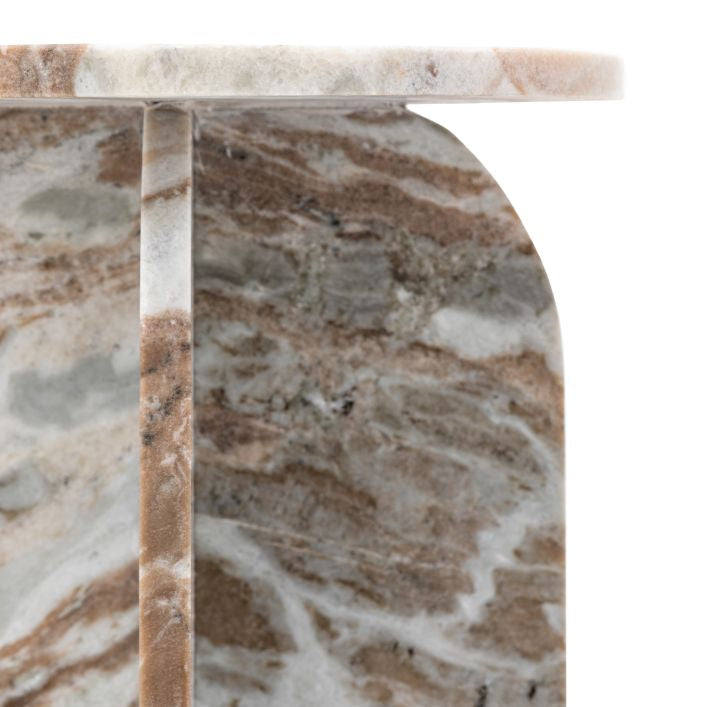 Amalfi Marble Side Table (Natural)