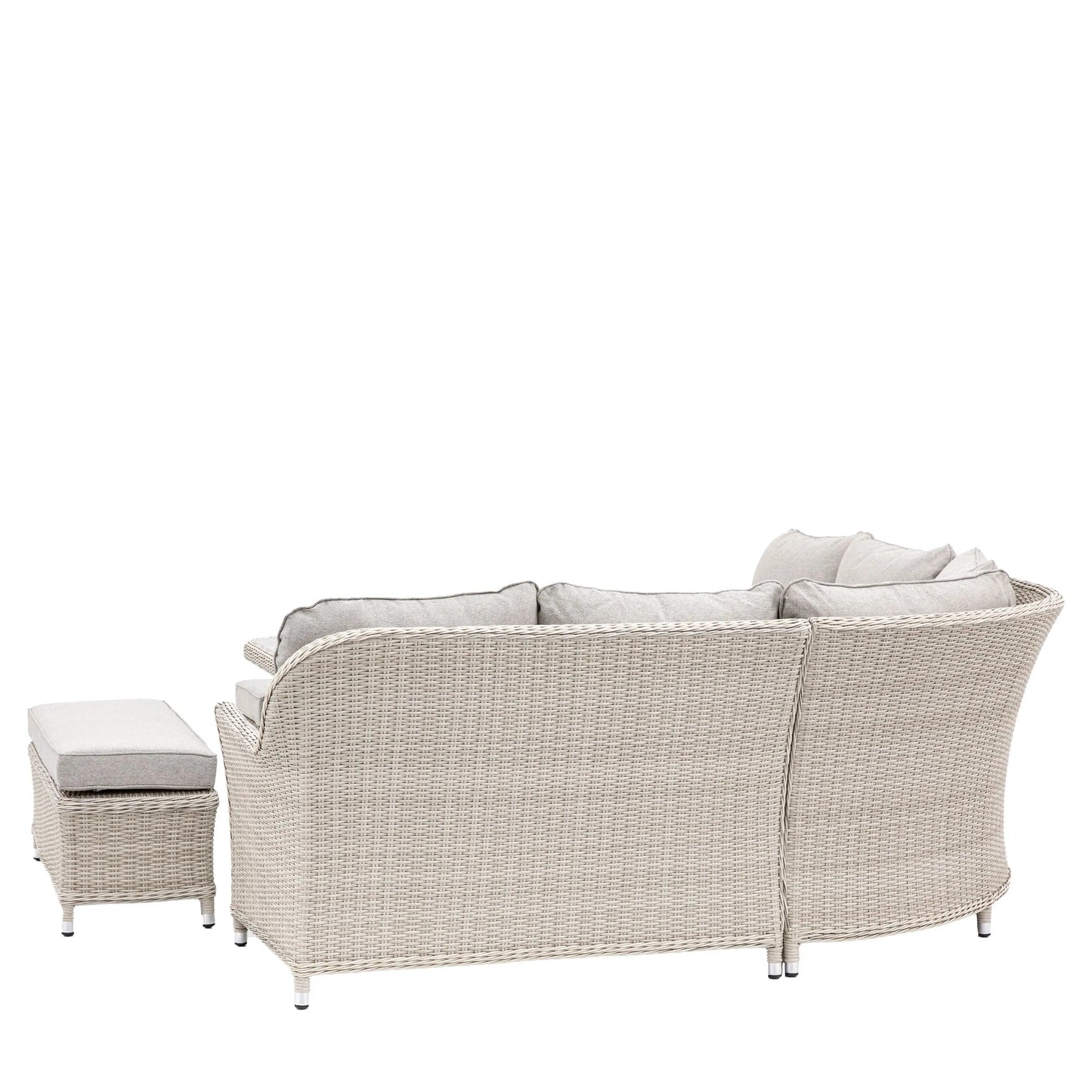 Holton Corner Square Dining Set with Fire Pit