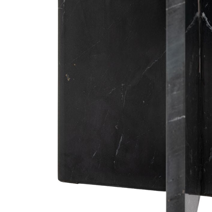 Amalfi Marble Side Table (black)