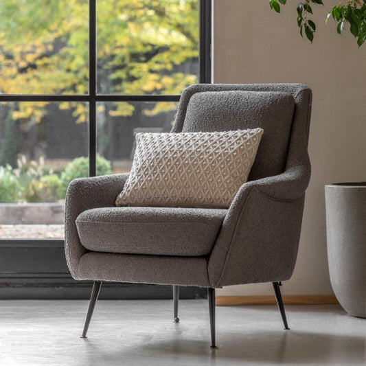 Brompton Grey Fabric Chair