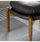 Datsun Footstool Ebony Leather