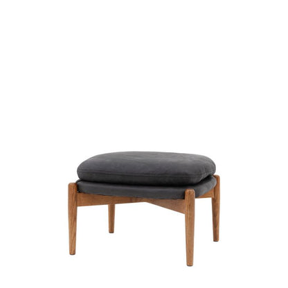 Datsun Footstool Ebony Leather