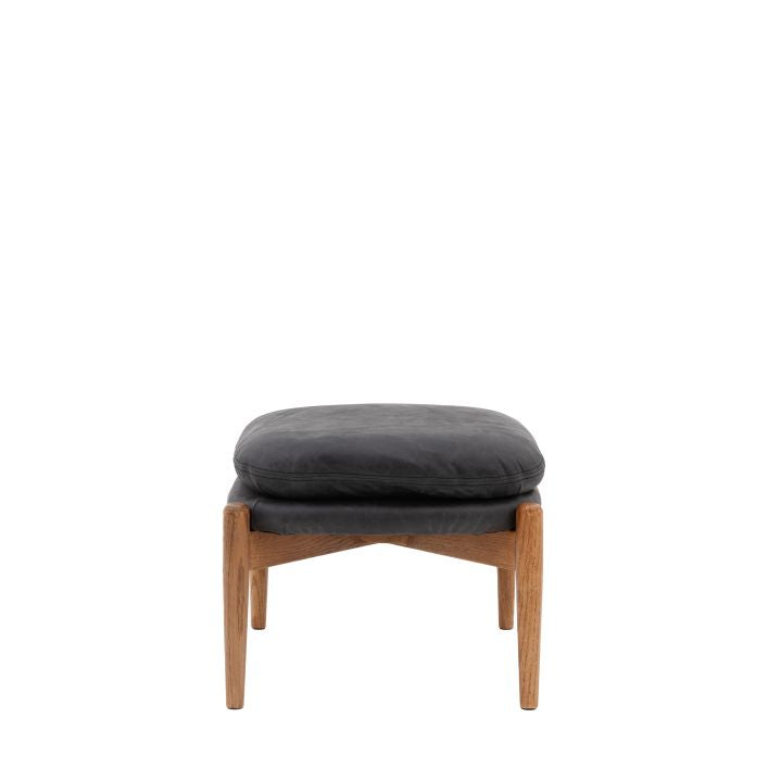 Datsun Footstool Ebony Leather