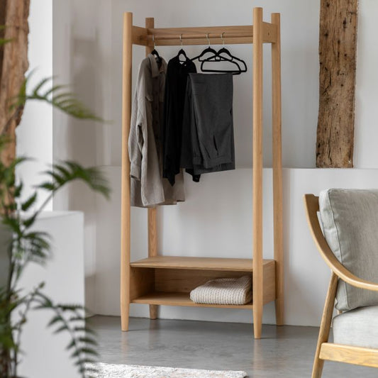 Hatfield Open Wardrobe - Natural